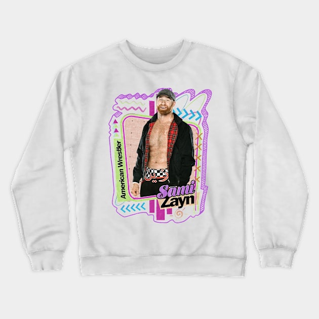 Sami Zayn - Pro Wrestler Crewneck Sweatshirt by PICK AND DRAG